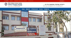 Desktop Screenshot of ctijabalpur.com